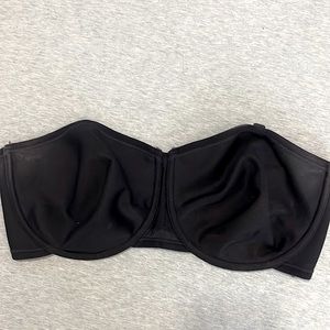 Vanity Fair Style 74381 Black Strapless Bra 38D